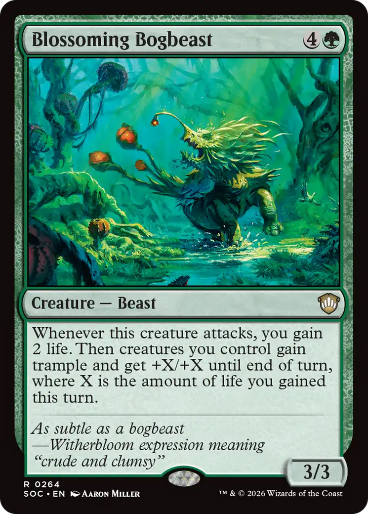 Blossoming Bogbeast [Secrets of Strixhaven Commander] | Mega City Incorporated