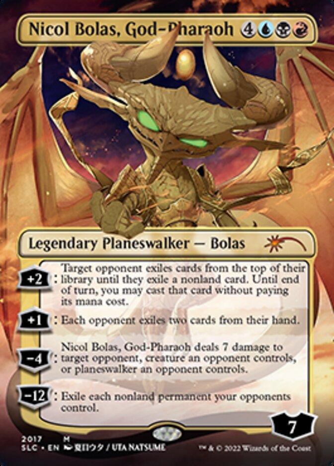 Nicol Bolas, God-Pharaoh (Borderless) [Secret Lair Countdown Kit] | Mega City Incorporated