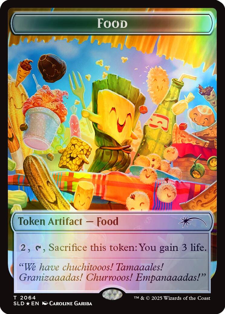 Food Token (2064) (Rainbow Foil) [Secret Lair Drop Series] | Mega City Incorporated