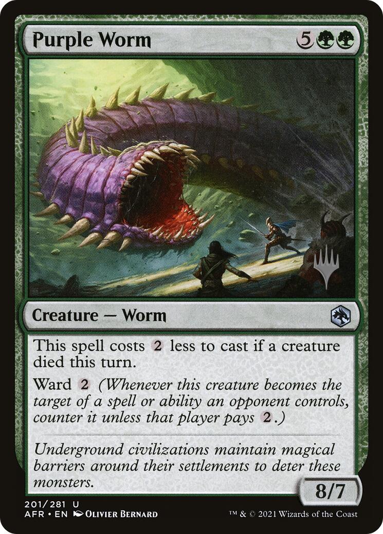 Purple Worm [Tarkir: Dragonstorm Promos] | Mega City Incorporated