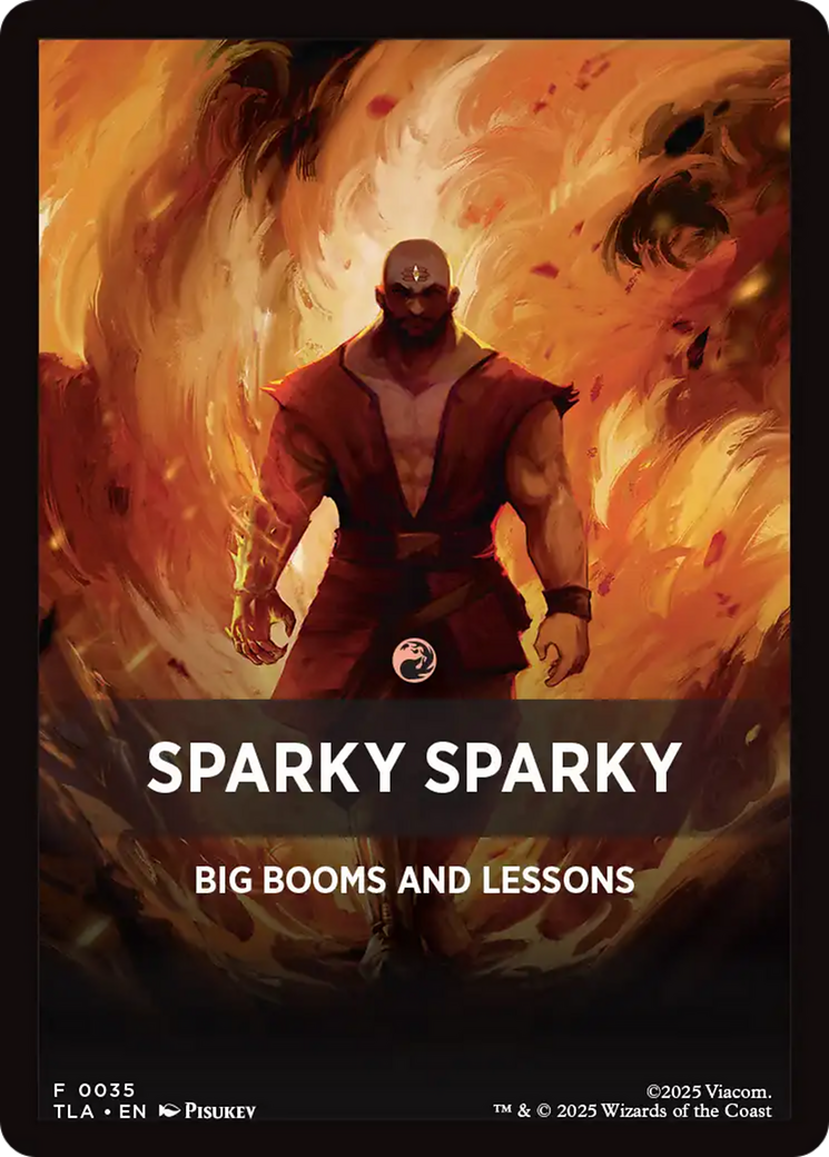 Sparky Sparky Theme Card [Avatar: The Last Airbender Tokens] | Mega City Incorporated