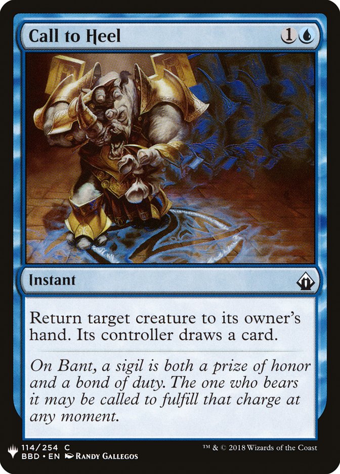 Call to Heel [Mystery Booster] | Mega City Incorporated