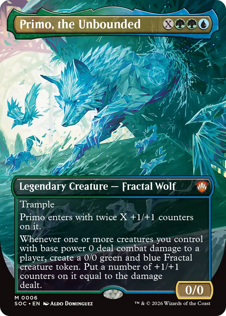 Primo, the Unbounded (Borderless) [Secrets of Strixhaven Commander] | Mega City Incorporated