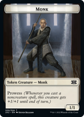 Spider // Monk Double-Sided Token [Double Masters 2022 Tokens] | Mega City Incorporated