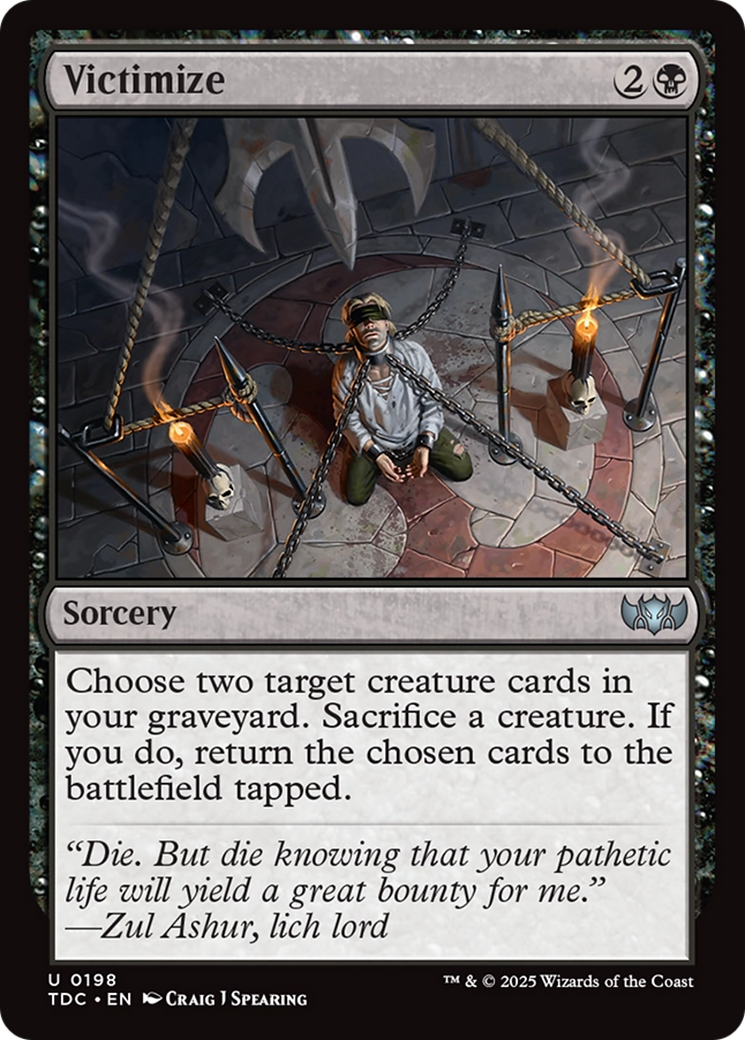 Victimize [Tarkir: Dragonstorm Commander] | Mega City Incorporated
