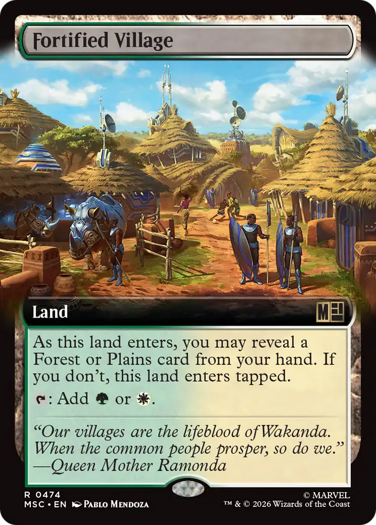 Fortified Village (Extended Art) [Marvel Super Heroes Commander] | Mega City Incorporated