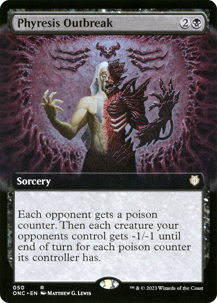 Phyresis Outbreak (Extended Art) [Phyrexia: All Will Be One Commander] | Mega City Incorporated