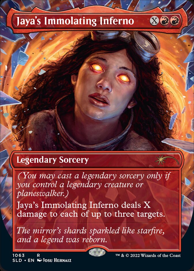 Jaya's Immolating Inferno (Borderless) [Secret Lair Drop Series] | Mega City Incorporated