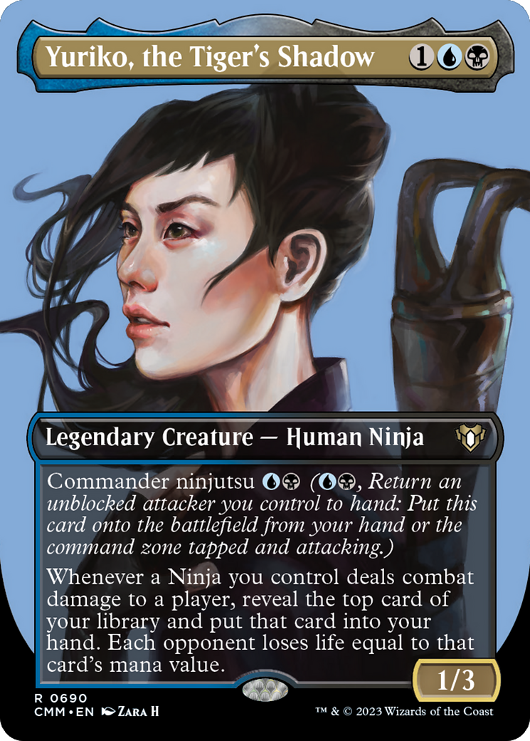 Yuriko, the Tiger's Shadow (Borderless Profile) [Commander Masters] | Mega City Incorporated