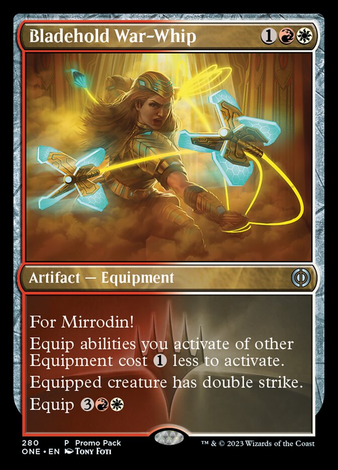 Bladehold War-Whip (Promo Pack) [Phyrexia: All Will Be One Promos] | Mega City Incorporated