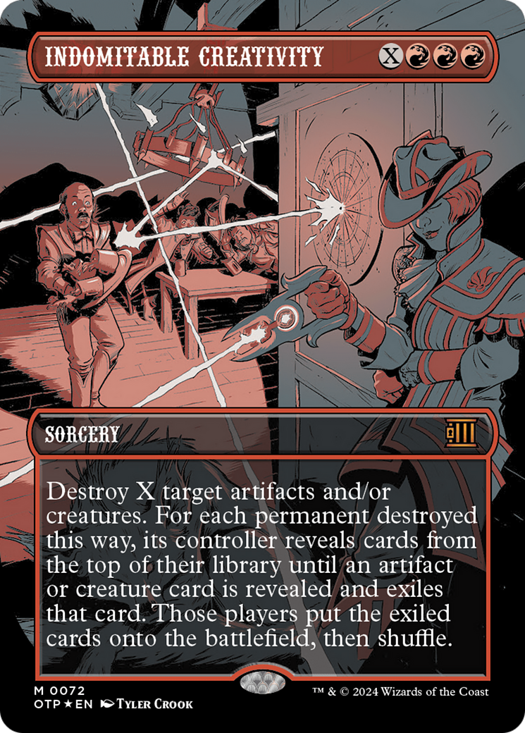 Indomitable Creativity (Textured Foil) [Outlaws of Thunder Junction: Breaking News] | Mega City Incorporated