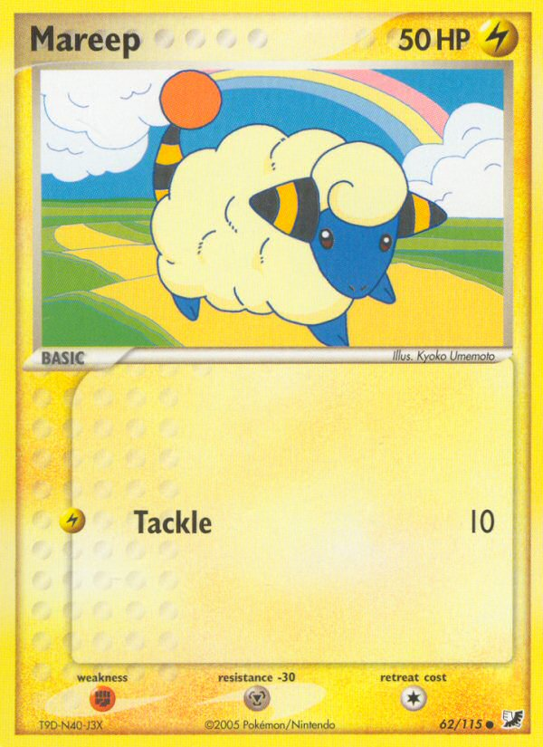 Mareep (62/115) [EX: Unseen Forces] | Mega City Incorporated