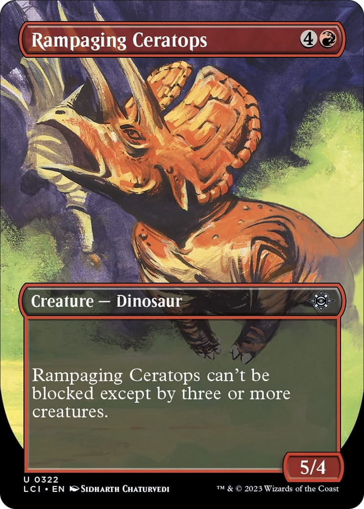 Rampaging Ceratops (Borderless) [The Lost Caverns of Ixalan] | Mega City Incorporated