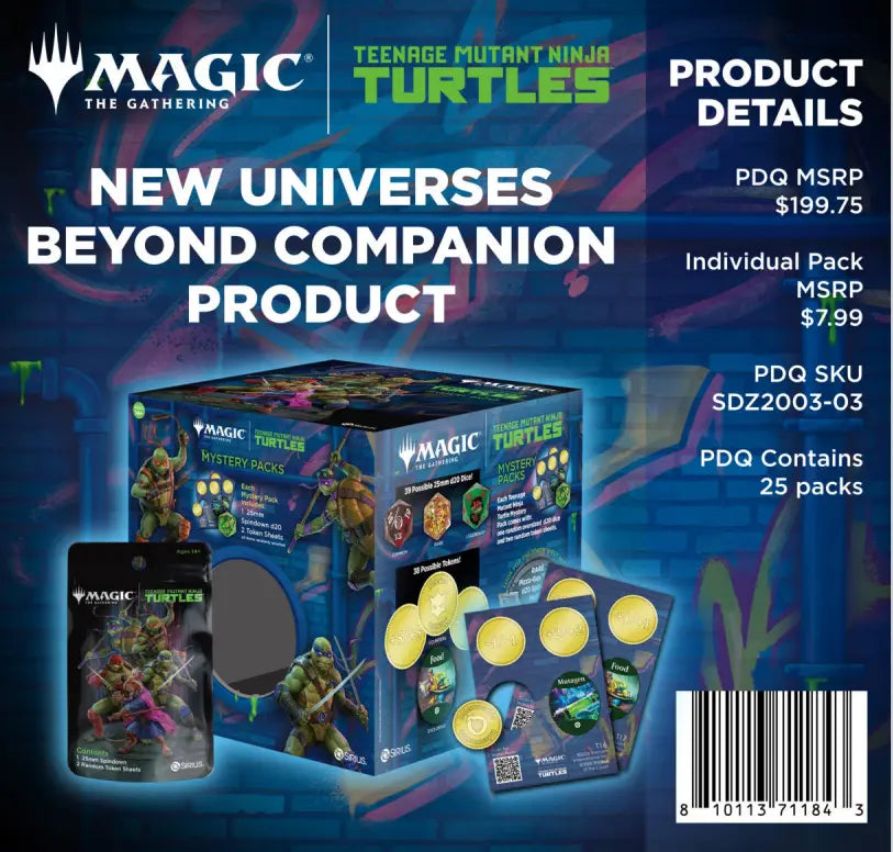 Sirius Dice MTG Teenage Mutant Ninja Turtles Treasure Packs | Mega City Incorporated