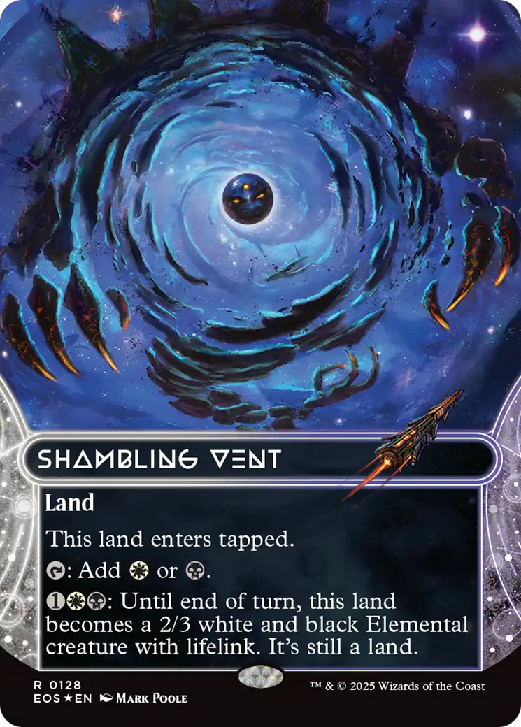 Shambling Vent (0128) (Borderless) (Galaxy Foil) [Edge of Eternities: Stellar Sights] | Mega City Incorporated
