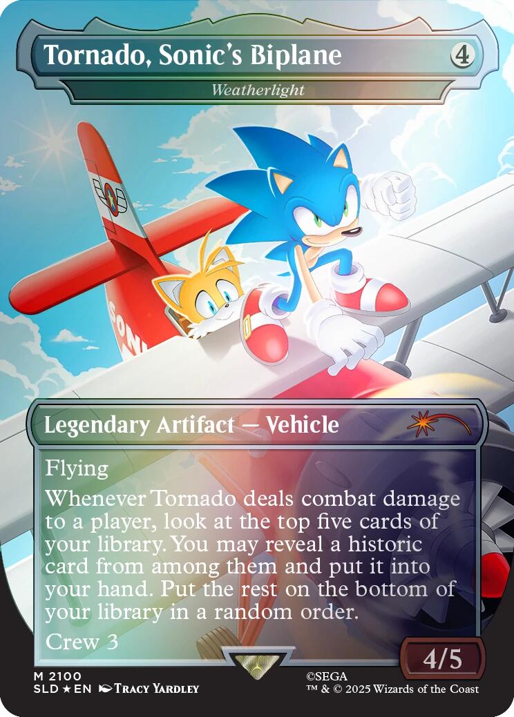 Tornado, Sonic's Biplane - Weatherlight (Rainbow Foil) [Secret Lair Drop Series] | Mega City Incorporated