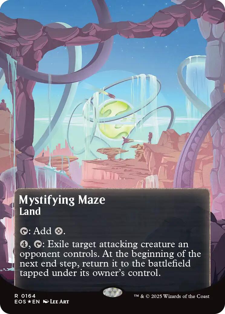 Mystifying Maze (0164) (Borderless) (Galaxy Foil) [Edge of Eternities: Stellar Sights] | Mega City Incorporated