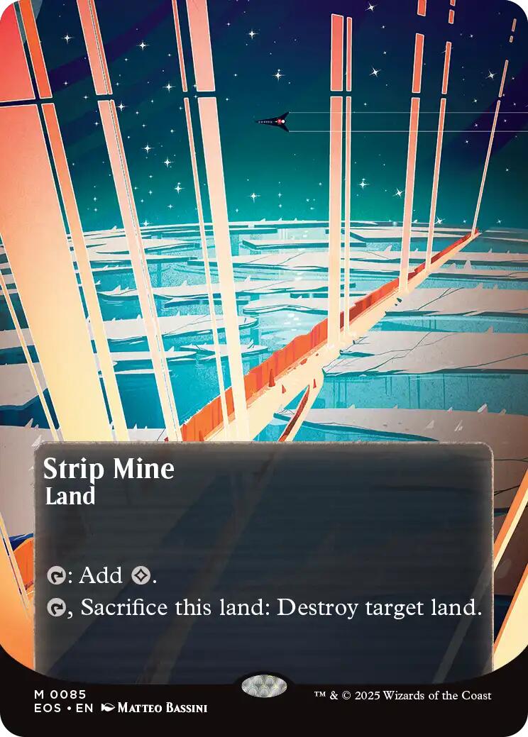 Strip Mine (0085) (Borderless) [Edge of Eternities: Stellar Sights] | Mega City Incorporated