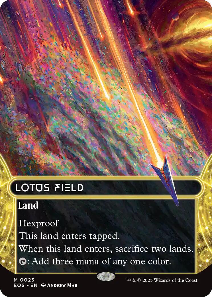 Lotus Field (0023) (Borderless) [Edge of Eternities: Stellar Sights] | Mega City Incorporated