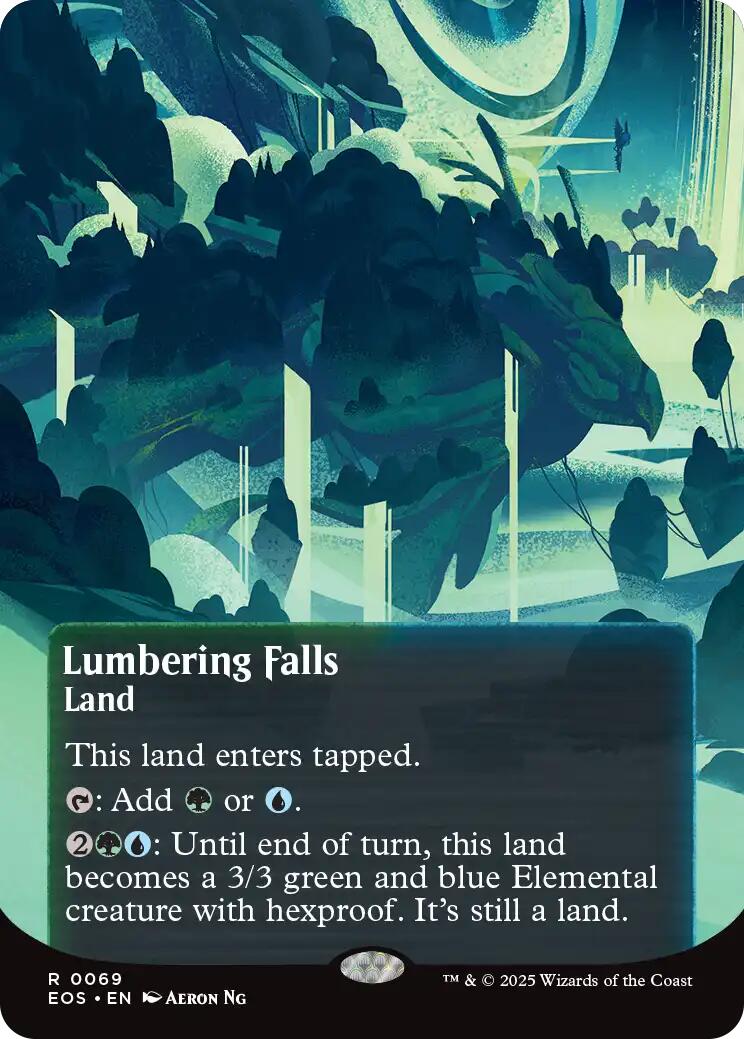 Lumbering Falls (0069) (Borderless) [Edge of Eternities: Stellar Sights] | Mega City Incorporated