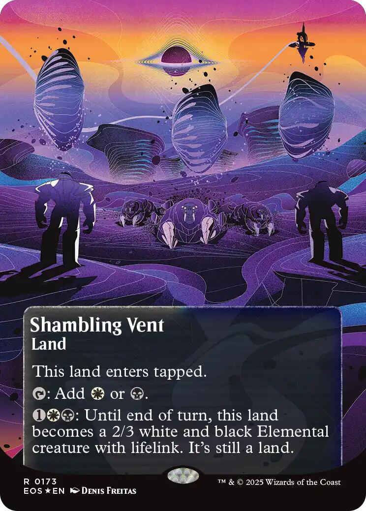 Shambling Vent (0173) (Borderless) (Galaxy Foil) [Edge of Eternities: Stellar Sights] | Mega City Incorporated