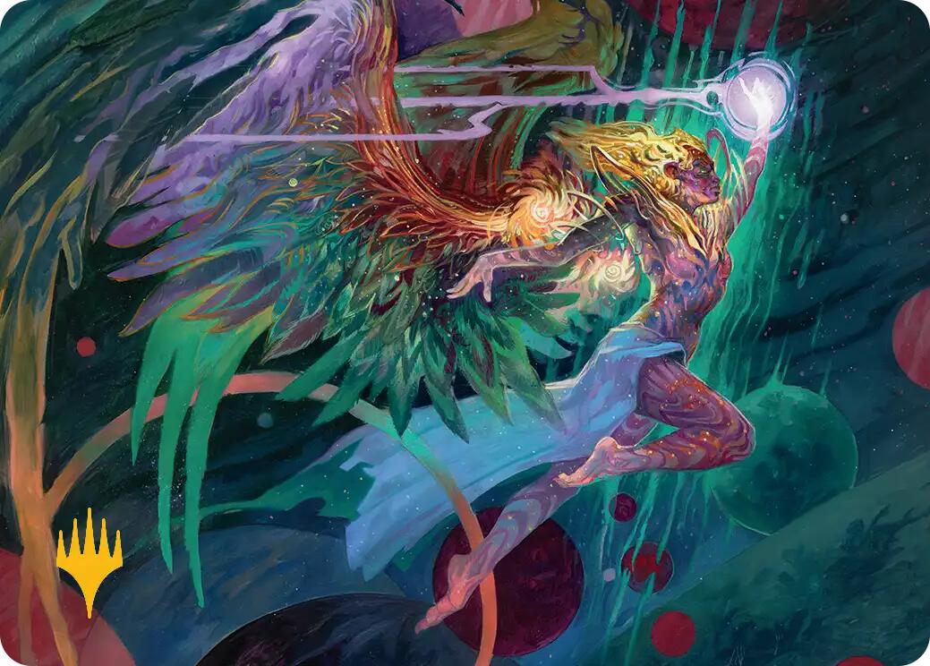 Exalted Sunborn Art Card (Gold-Stamped Signature) [Edge of Eternities Art Series] | Mega City Incorporated