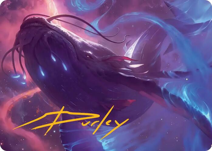 Starbreach Whale Art Card (Gold-Stamped Signature) [Edge of Eternities Art Series] | Mega City Incorporated