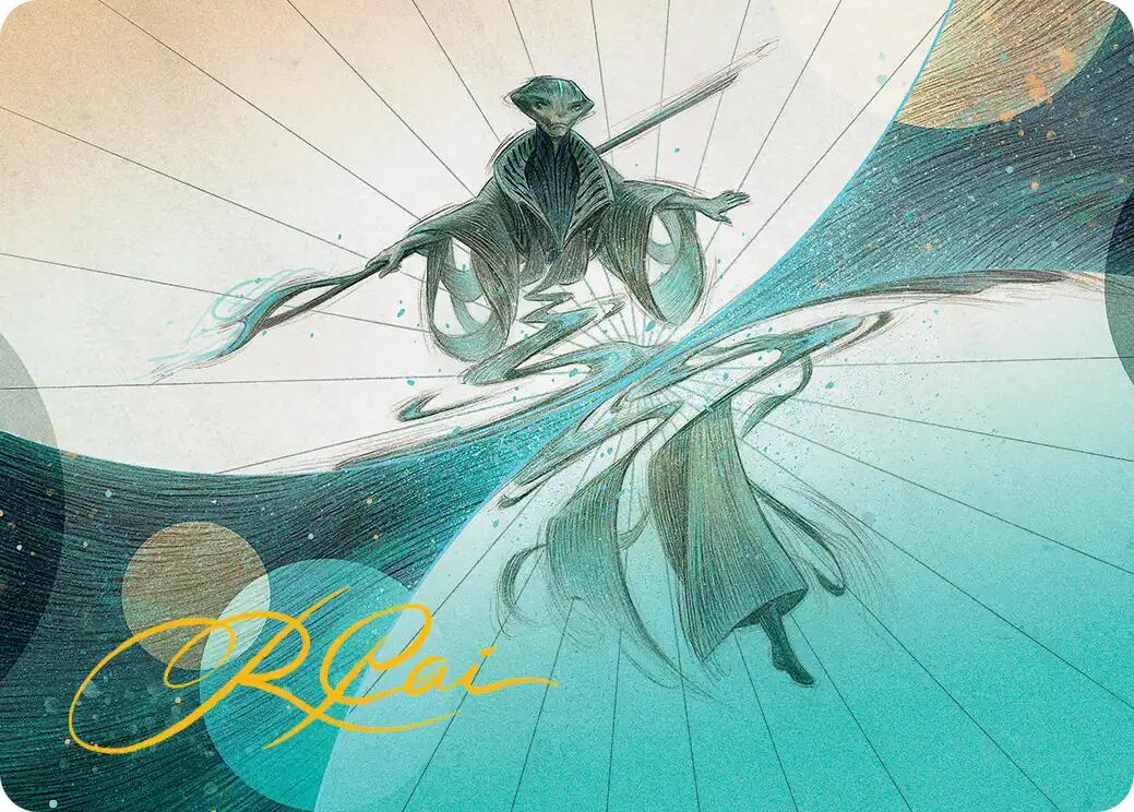 Weftwalking Art Card (Gold-Stamped Signature) [Edge of Eternities Art Series] | Mega City Incorporated