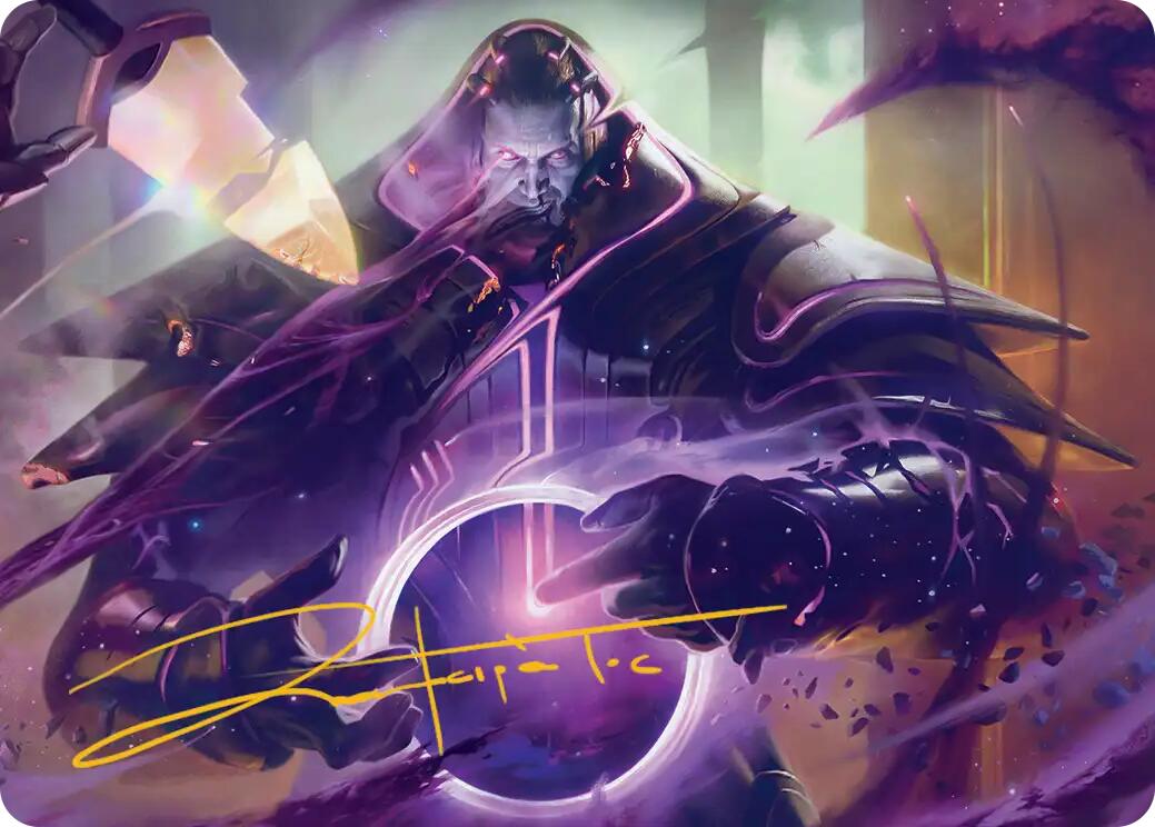 Embrace Oblivion Art Card (Gold-Stamped Signature) [Edge of Eternities Art Series] | Mega City Incorporated