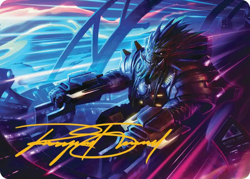 Tannuk, Steadfast Second Art Card (Gold-Stamped Signature) [Edge of Eternities Art Series] | Mega City Incorporated