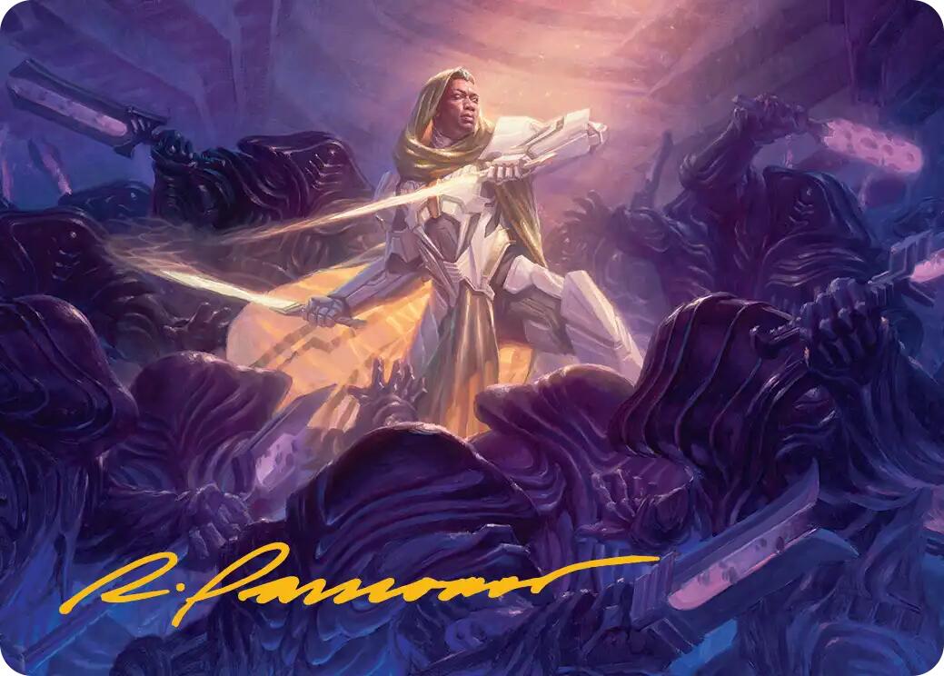 Syr Vondam, Sunstar Exemplar Art Card (Gold-Stamped Signature) [Edge of Eternities Art Series] | Mega City Incorporated