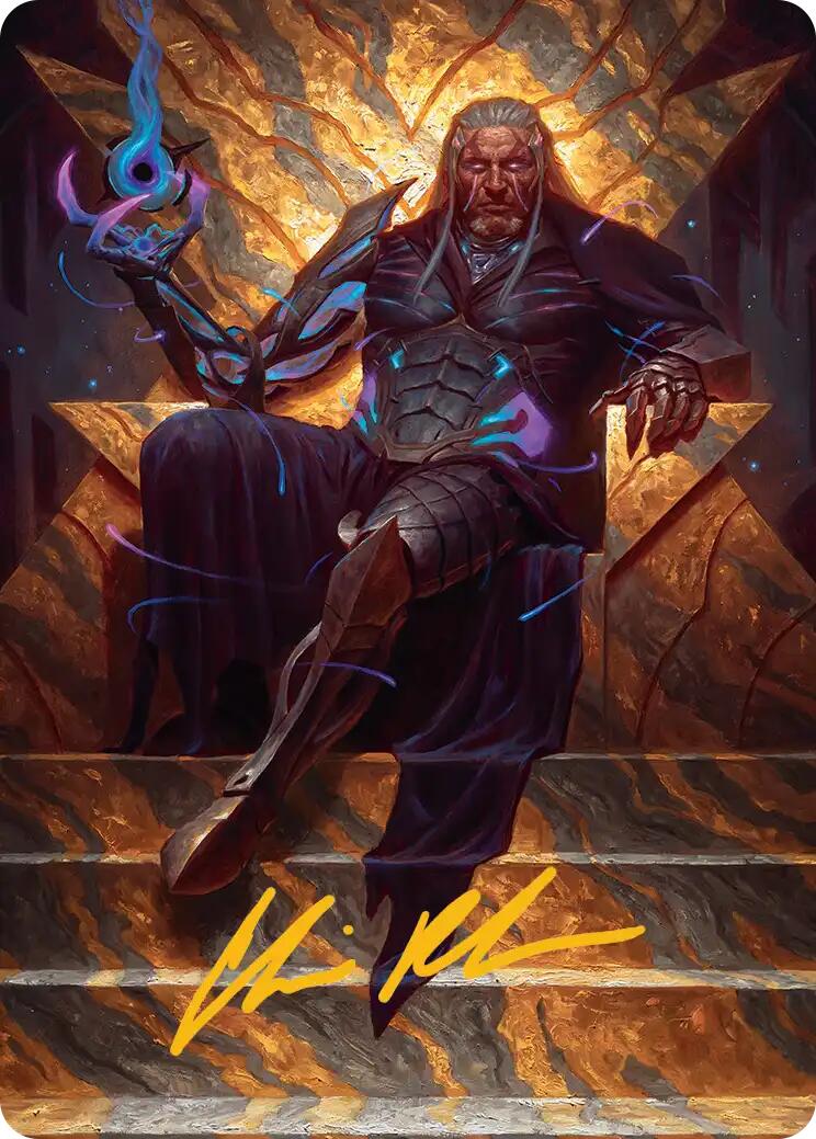 Tezzeret, Cruel Captain Art Card (1/54) (Gold-Stamped Signature) [Edge of Eternities Art Series] | Mega City Incorporated