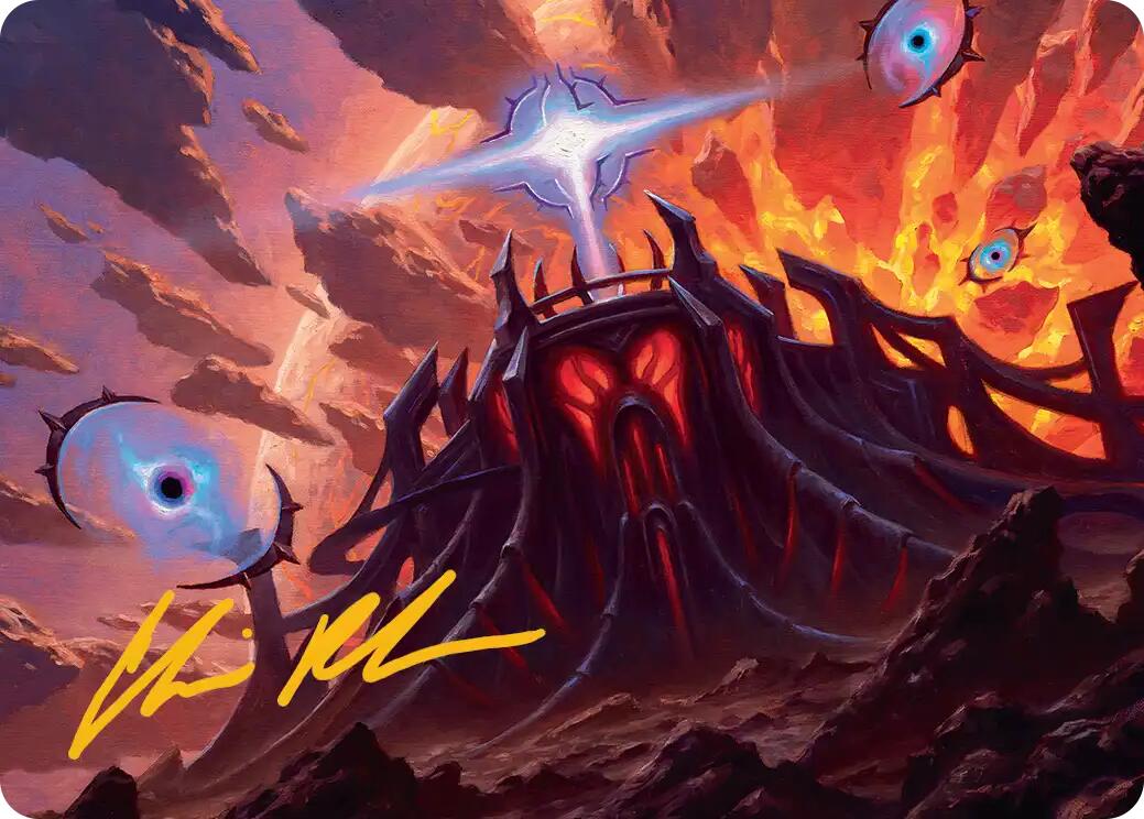 Secluded Starforge Art Card (Gold-Stamped Signature) [Edge of Eternities Art Series] | Mega City Incorporated