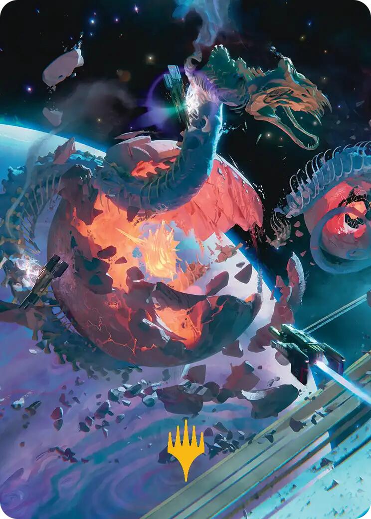 Scavenger Grounds Art Card (47/54) (Gold-Stamped Planeswalker Symbol) [Edge of Eternities Art Series] | Mega City Incorporated