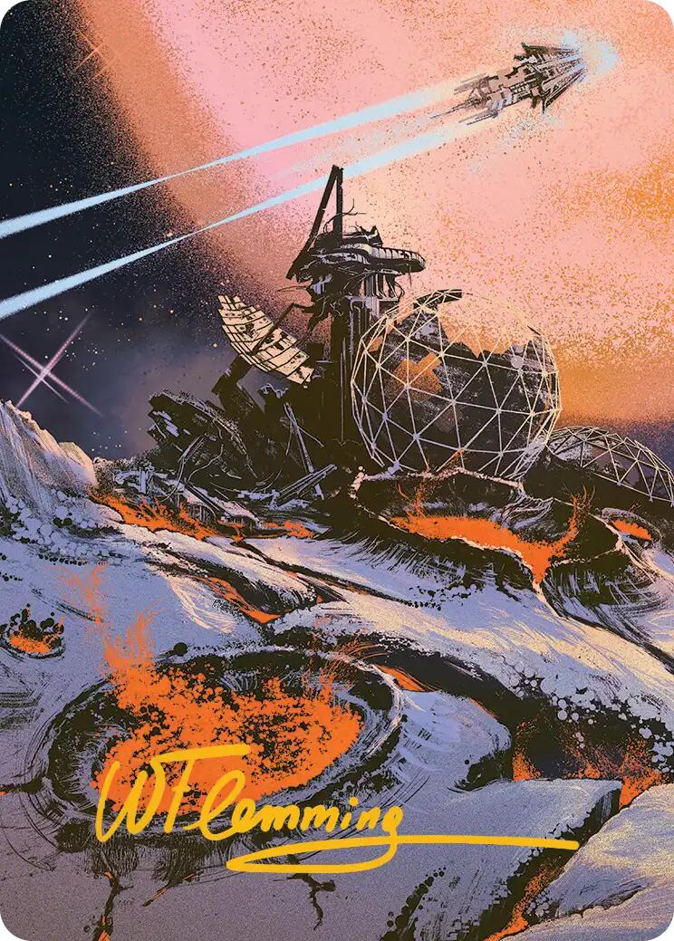 Petrified Field Art Card (Gold-Stamped Signature) [Edge of Eternities Art Series] | Mega City Incorporated