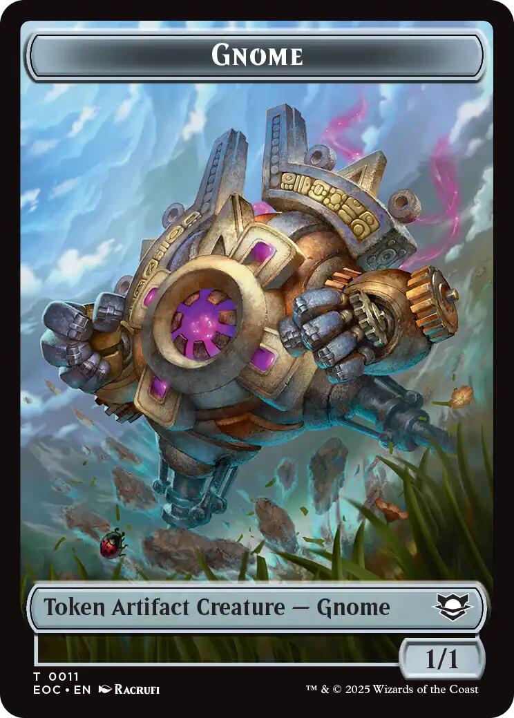 Gnome // Golem (0014) Double-Sided Token [Edge of Eternities Commander Tokens] | Mega City Incorporated