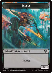 Insect // Elemental (0007) Double-Sided Token [Edge of Eternities Commander Tokens] | Mega City Incorporated