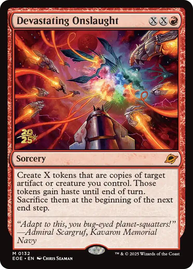 Devastating Onslaught [Edge of Eternities Prerelease Promos] | Mega City Incorporated