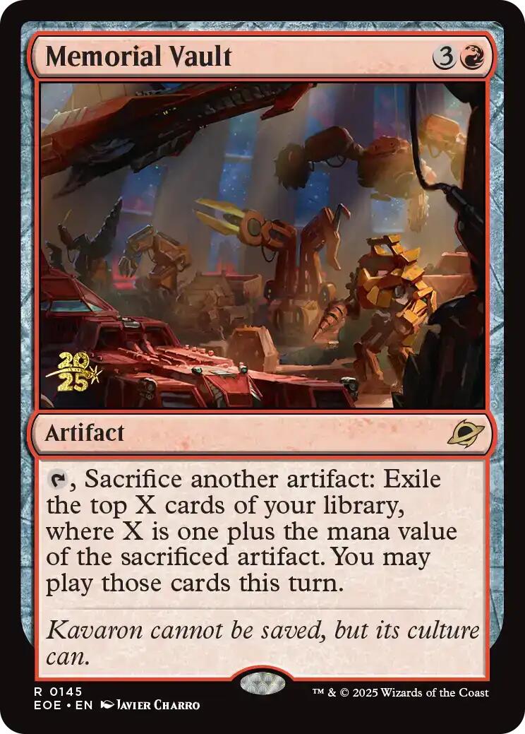 Memorial Vault [Edge of Eternities Prerelease Promos] | Mega City Incorporated