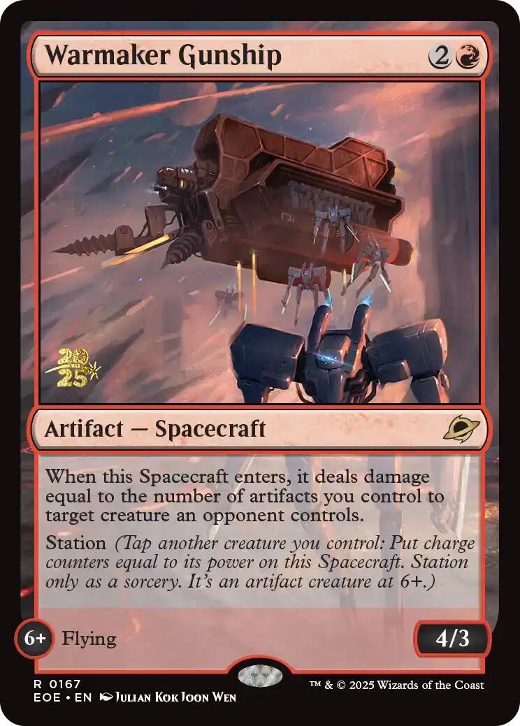 Warmaker Gunship [Edge of Eternities Prerelease Promos] | Mega City Incorporated