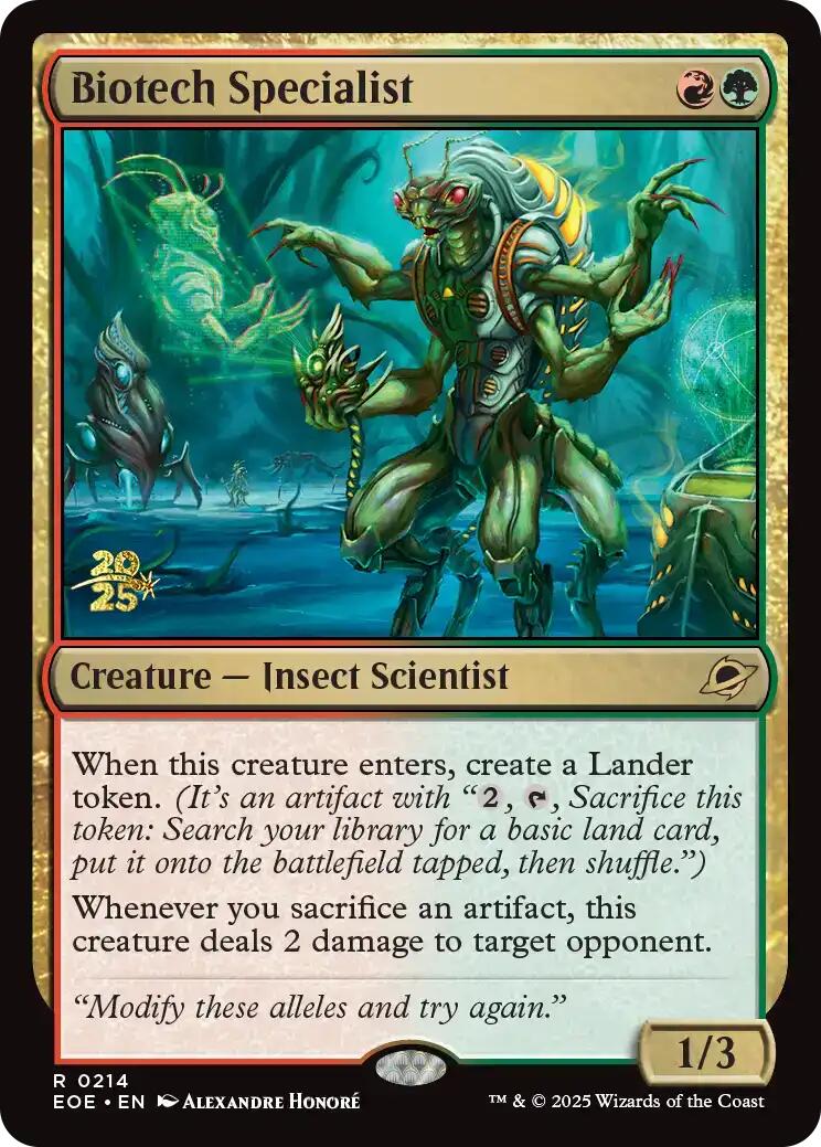 Biotech Specialist [Edge of Eternities Prerelease Promos] | Mega City Incorporated