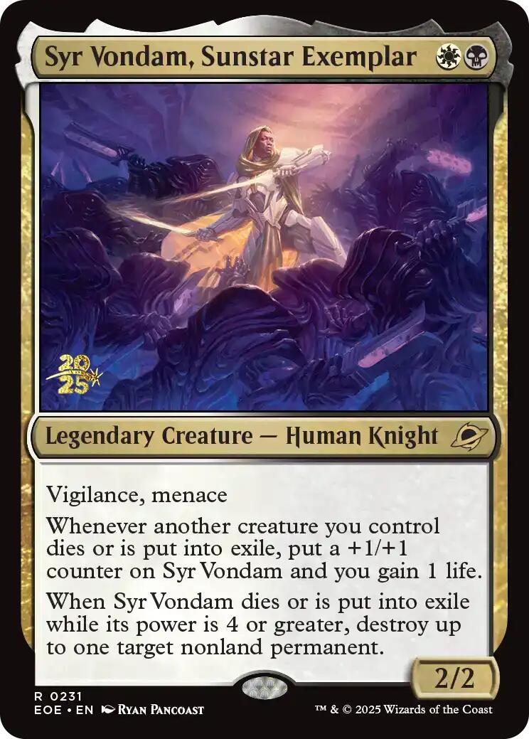 Syr Vondam, Sunstar Exemplar [Edge of Eternities Prerelease Promos] | Mega City Incorporated