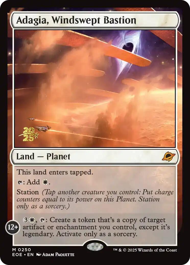 Adagia, Windswept Bastion [Edge of Eternities Prerelease Promos] | Mega City Incorporated