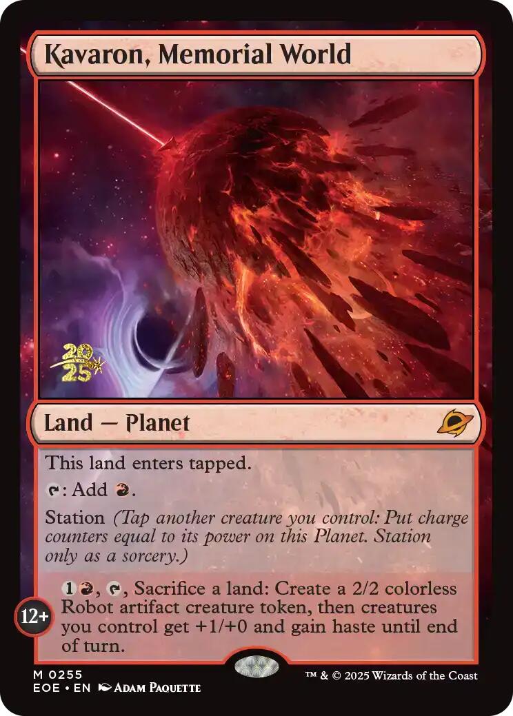 Kavaron, Memorial World [Edge of Eternities Prerelease Promos] | Mega City Incorporated