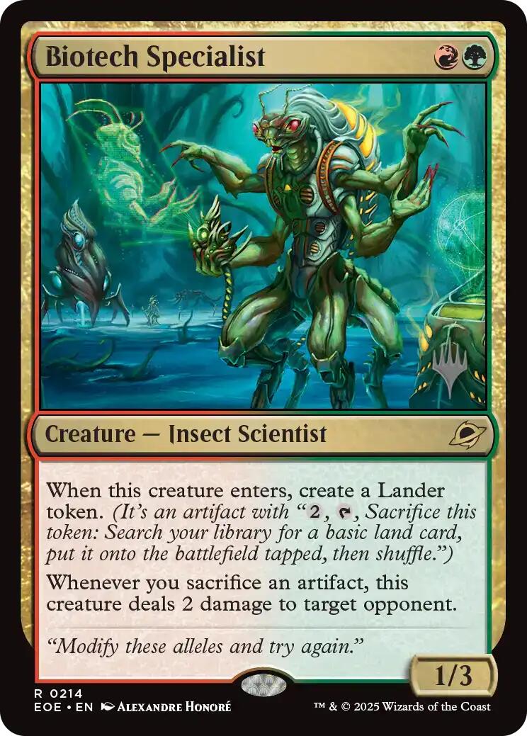 Biotech Specialist [Edge of Eternities Promo Pack] | Mega City Incorporated