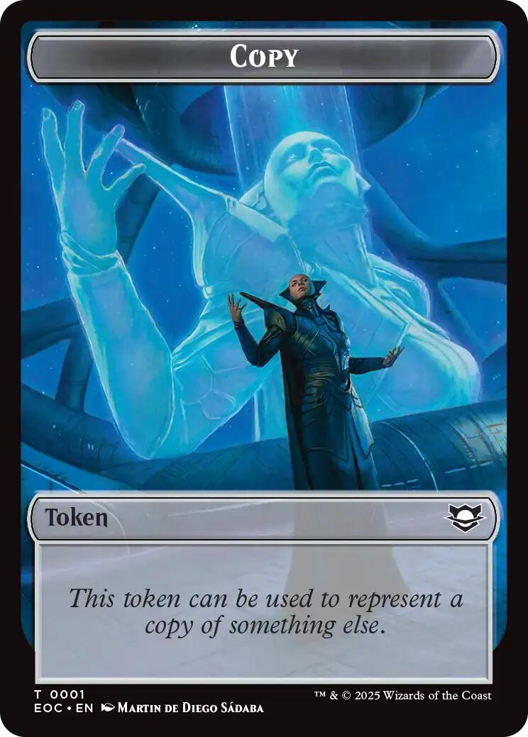 Copy // Golem (0012) Double-Sided Token [Edge of Eternities Commander Tokens] | Mega City Incorporated