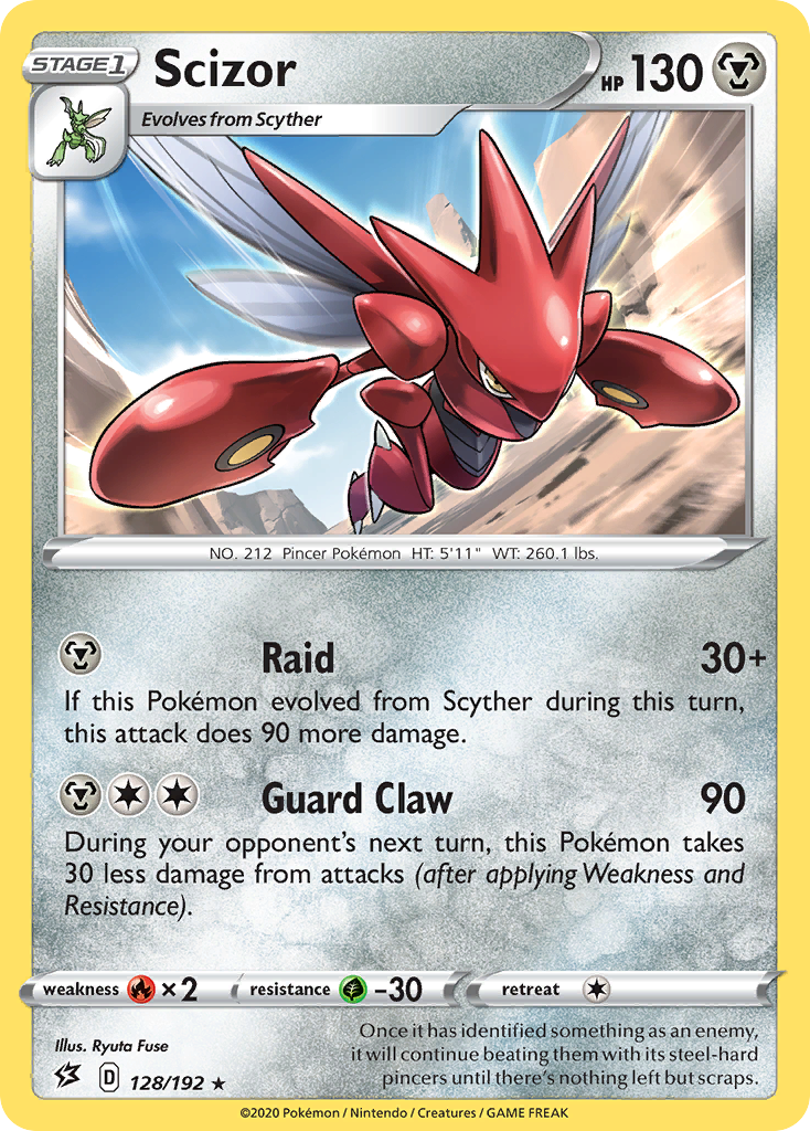 Scizor (128/192) [Sword & Shield: Rebel Clash] | Mega City Incorporated