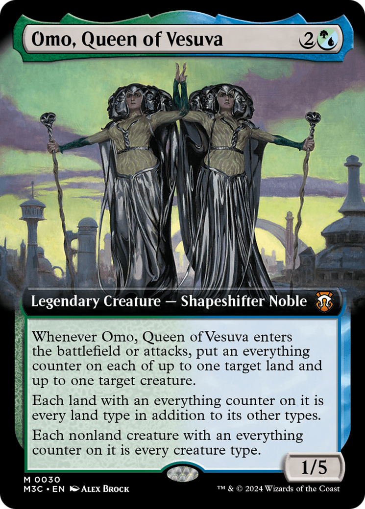 Omo, Queen of Vesuva (Extended Art) [Modern Horizons 3 Commander] | Mega City Incorporated