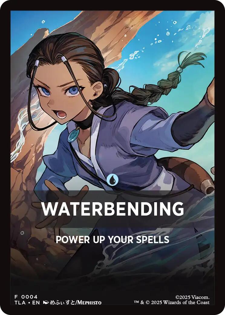 Waterbending Theme Card [Avatar: The Last Airbender Tokens] | Mega City Incorporated