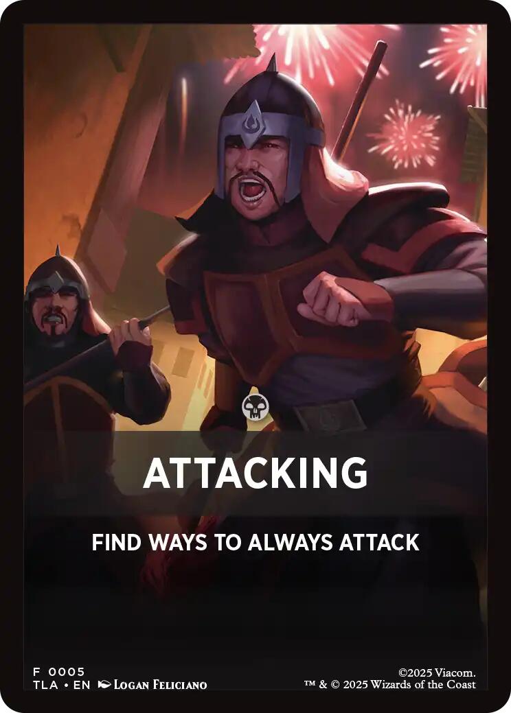 Attacking Theme Card [Avatar: The Last Airbender Tokens] | Mega City Incorporated